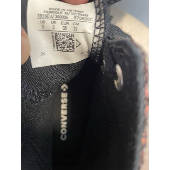 Converse You Chuck Taylor All Star High Top Bling Glitter Sparkle Black Gold 5 - Picture 10 of 10